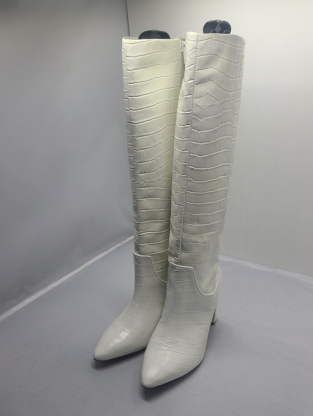Antonio Melani Tall Croc Embossed Knee-High Heeled Boots - Women size 6 M